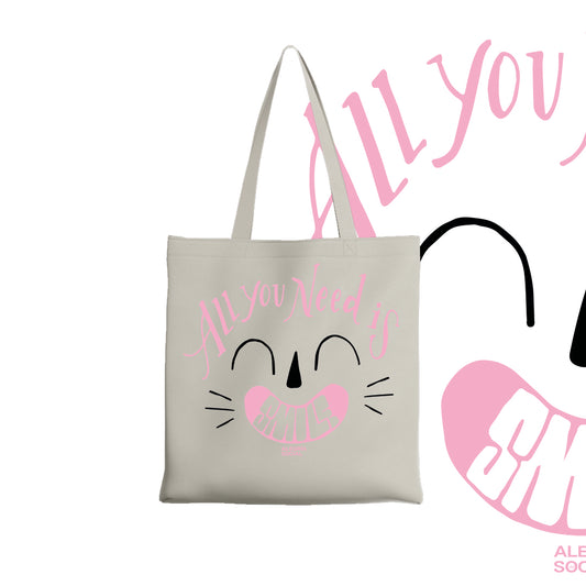 Tote bag All you need is smile