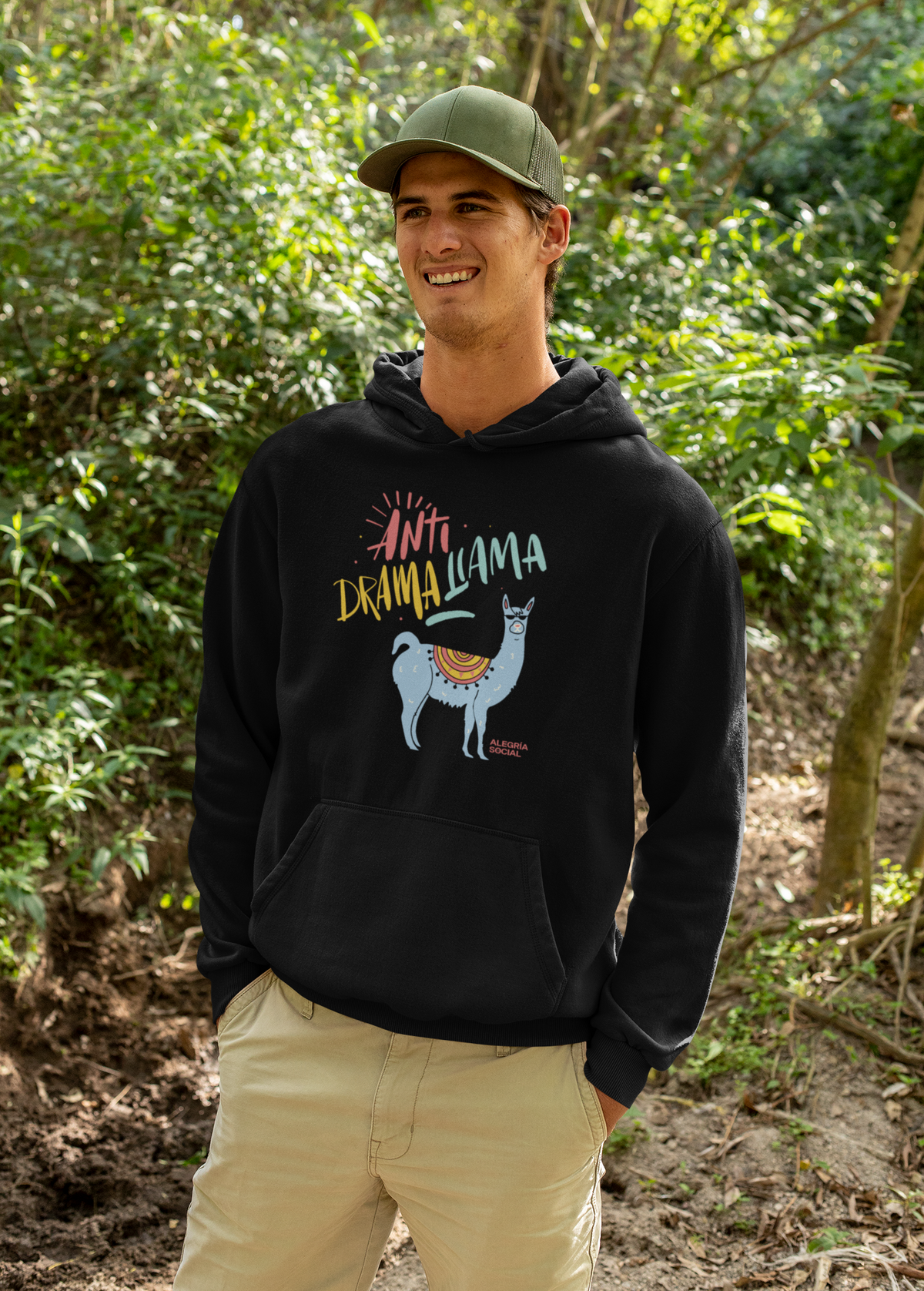 Polerón Unisex Anti drama llama