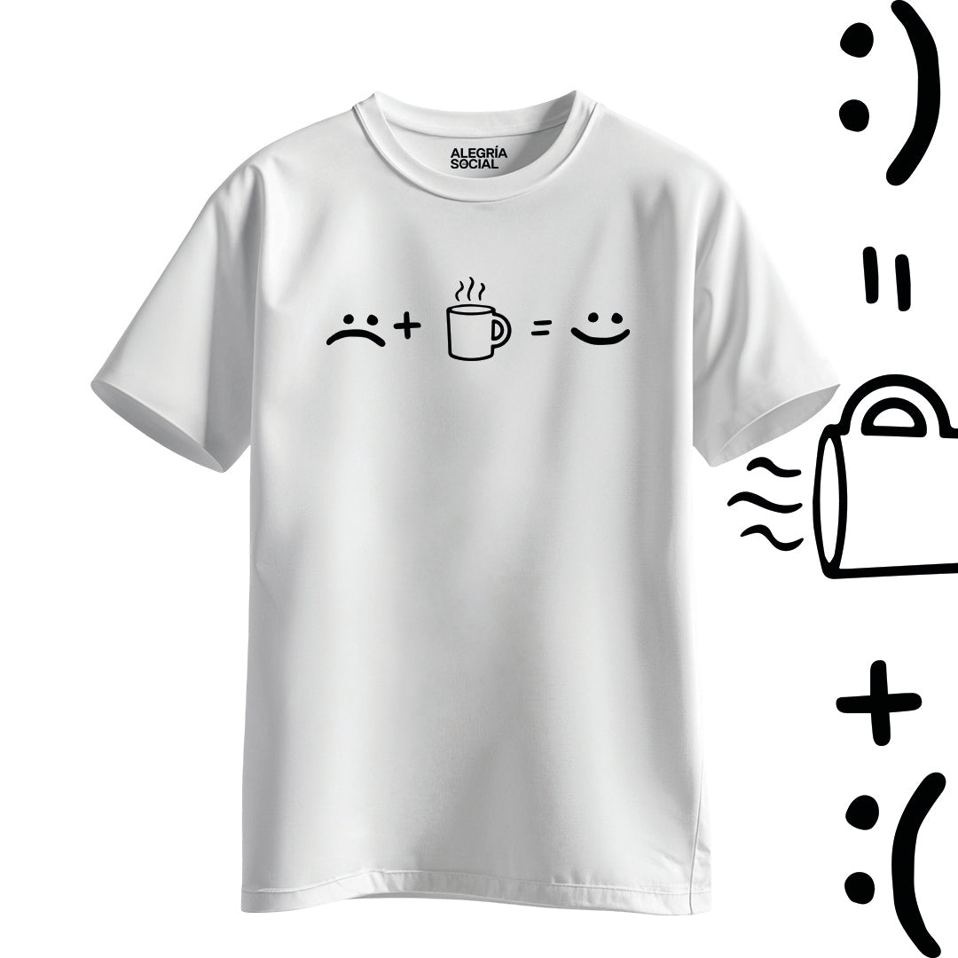 Polera Unisex Café Happy
