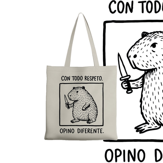 Tote bag Con todo respeto
