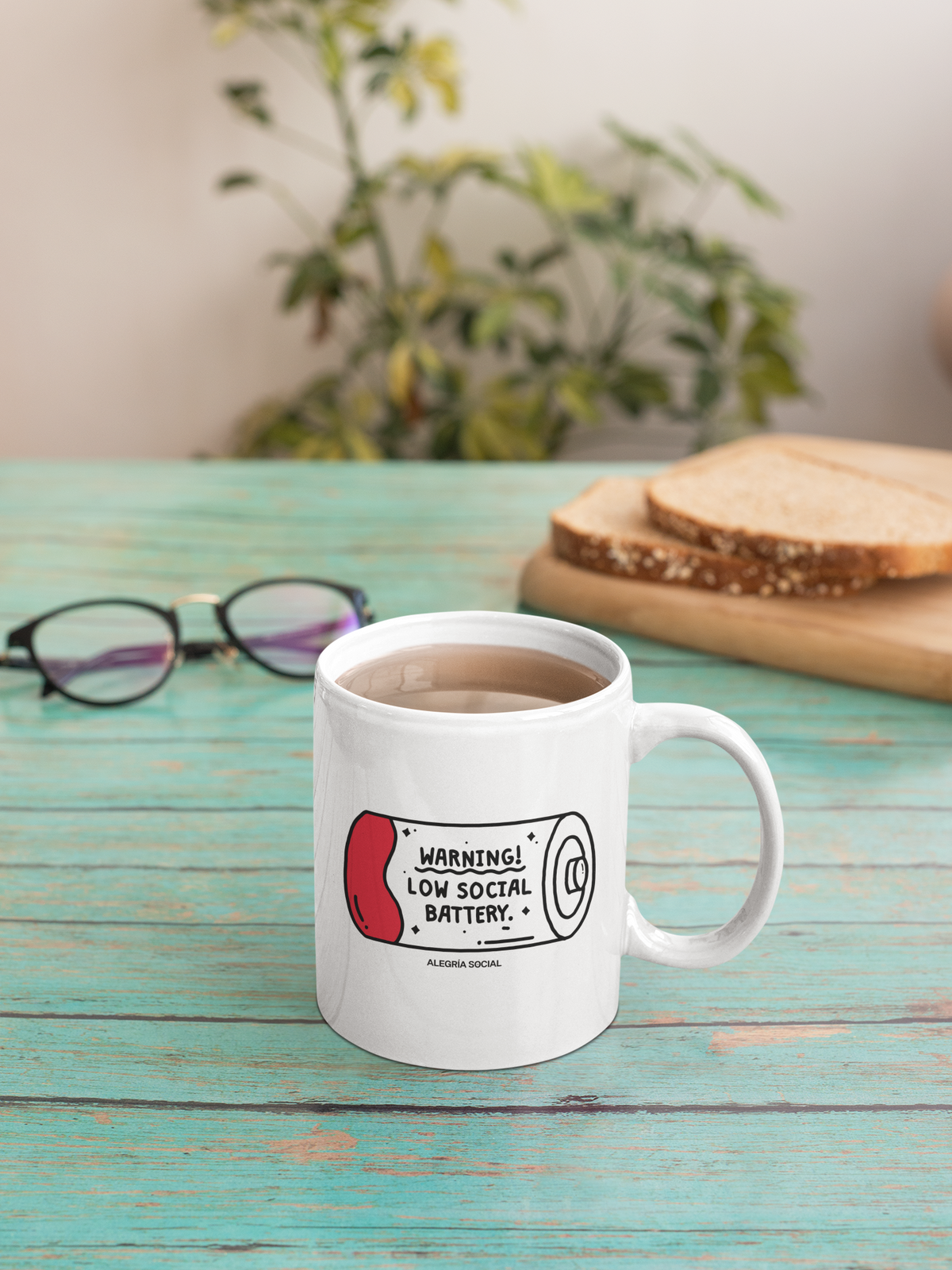 Taza batería social