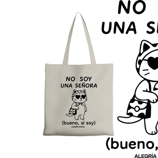 Tote bag No soy un señora gata