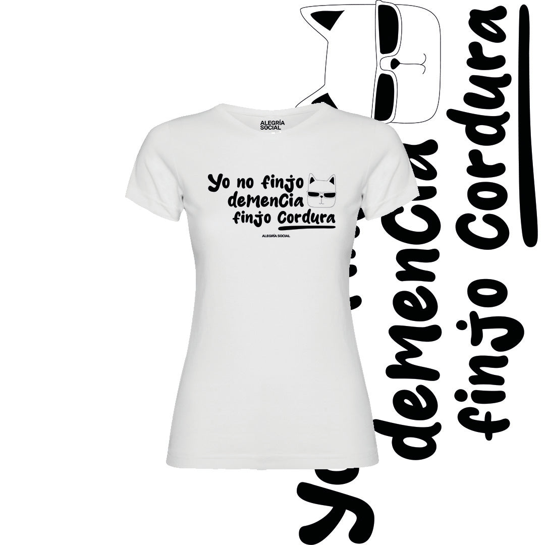 Polera Mujer finjo cordura
