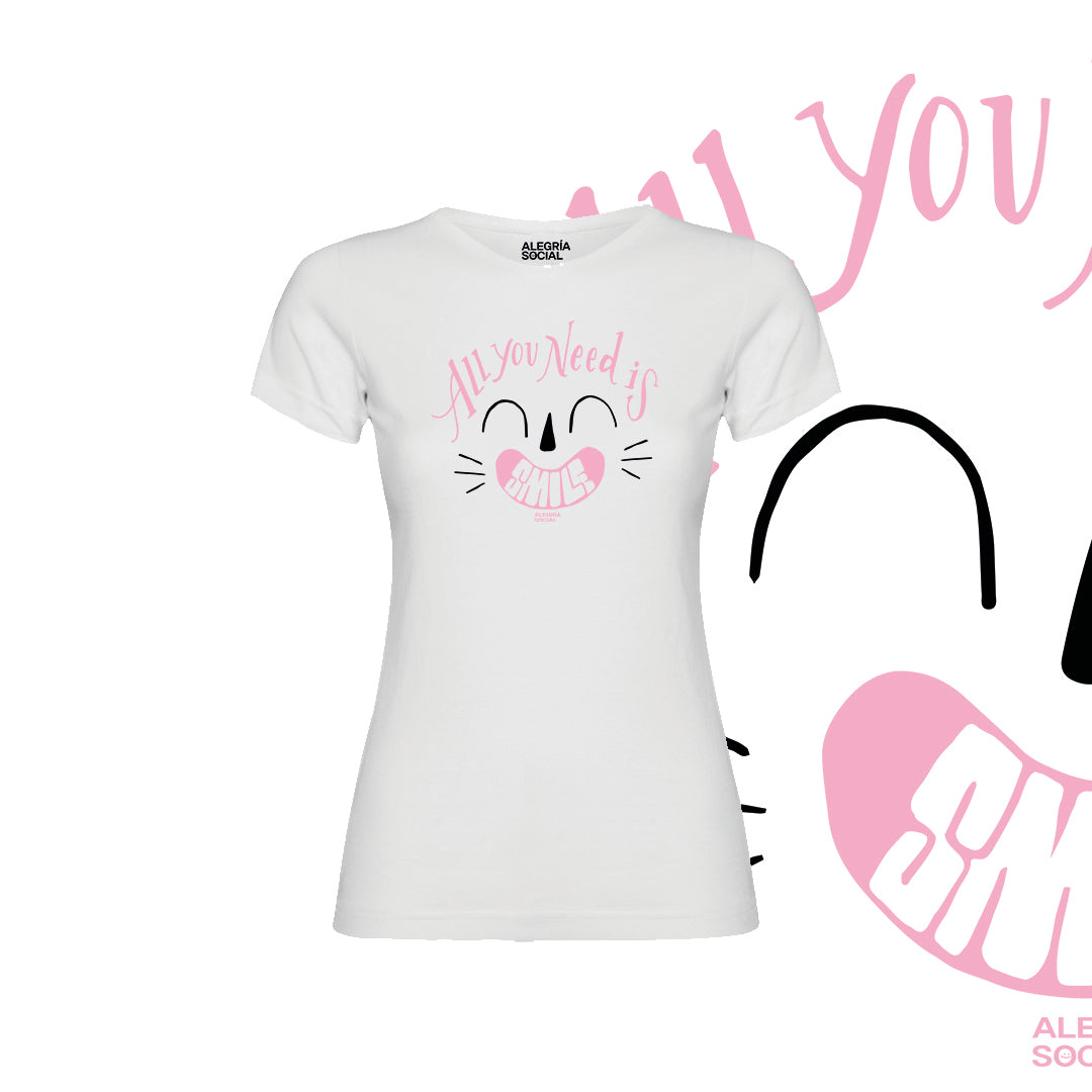 Polera Mujer All you need is Smail