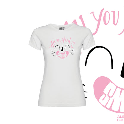 Polera Mujer All you need is Smail