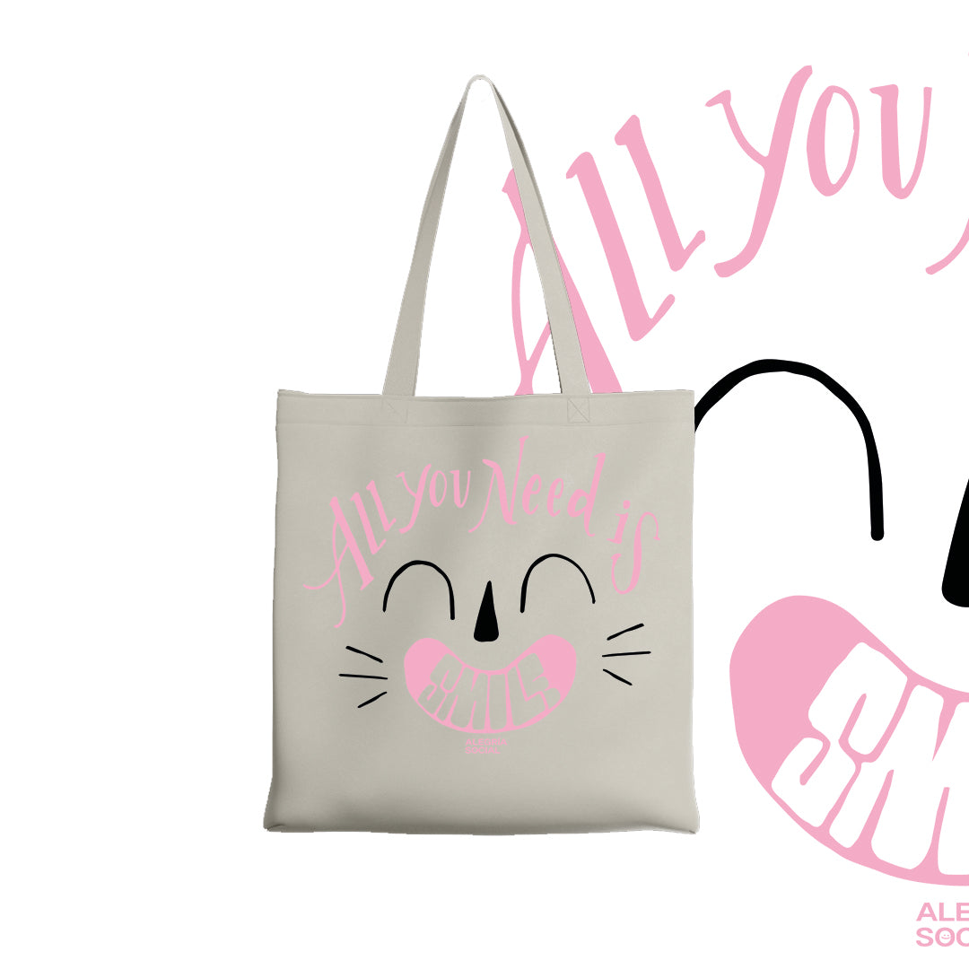 Tote bag All you need is smile