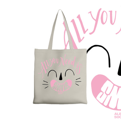 Tote bag All you need is smile