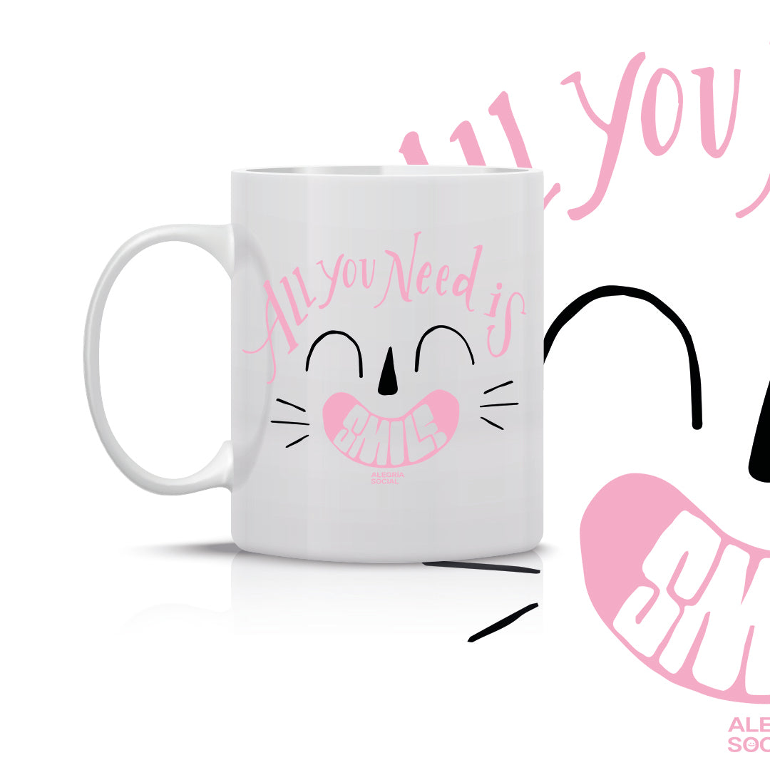 Taza All you need is smile