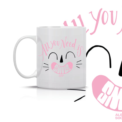 Taza All you need is smile