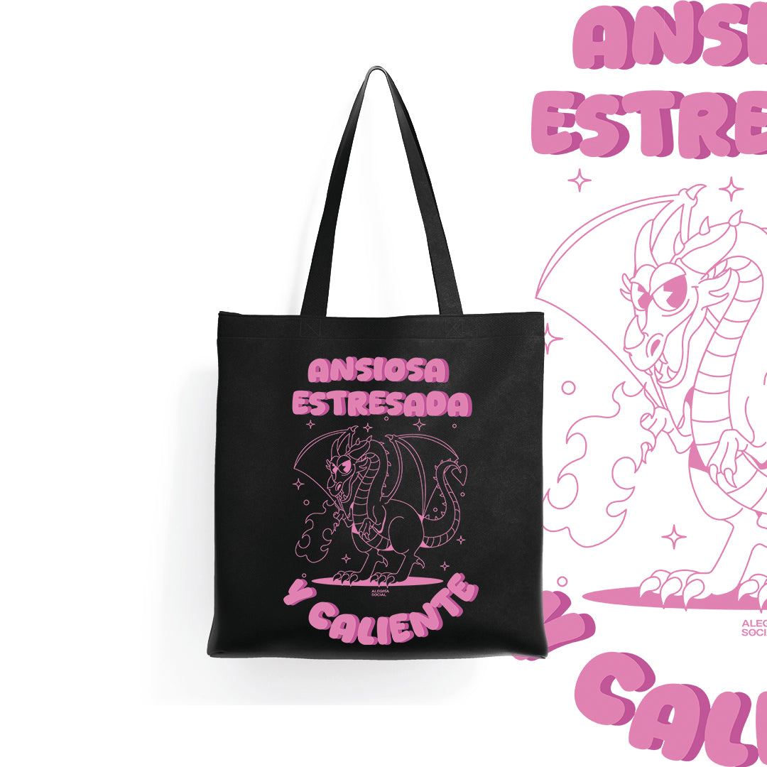 Tote bag Ansiosa estresada y caliente