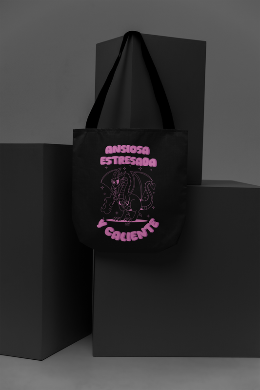 Tote bag Ansiosa estresada y caliente