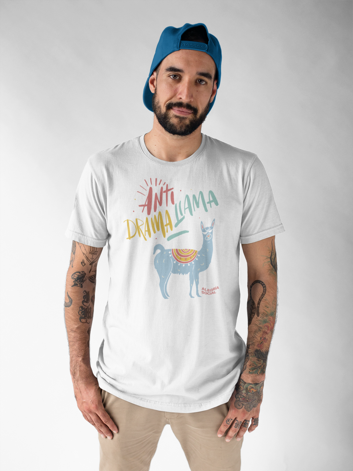 Polera Unisex Anti drama llama