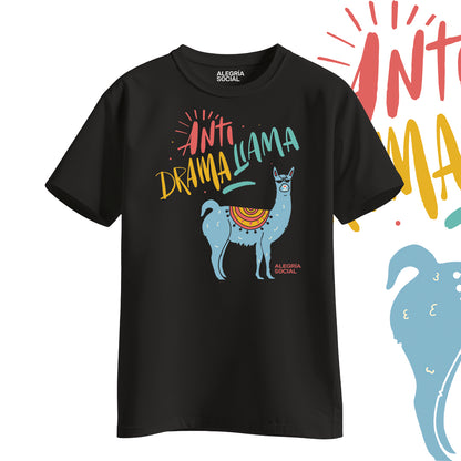 Polera Unisex Anti drama llama