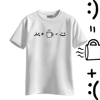Polera Unisex Café Happy