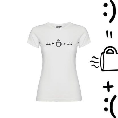 Polera Mujer Café Happy