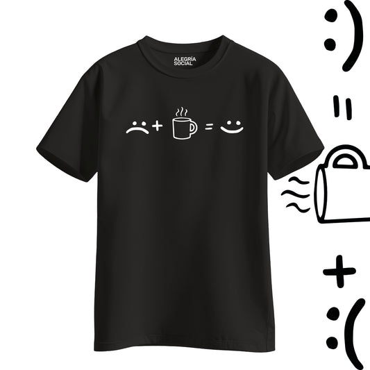 Polera Unisex Café Happy