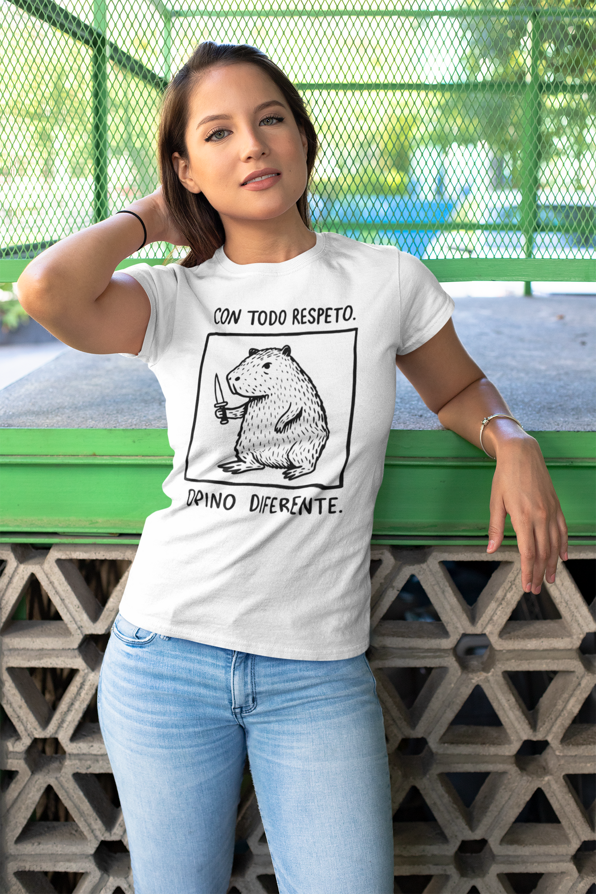 Polera Mujer Con todo respeto