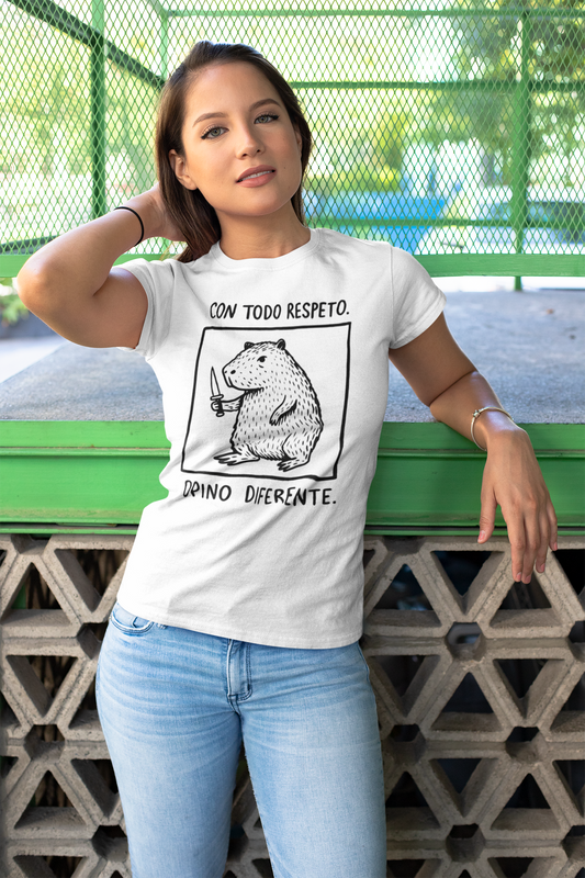Polera Mujer Con todo respeto
