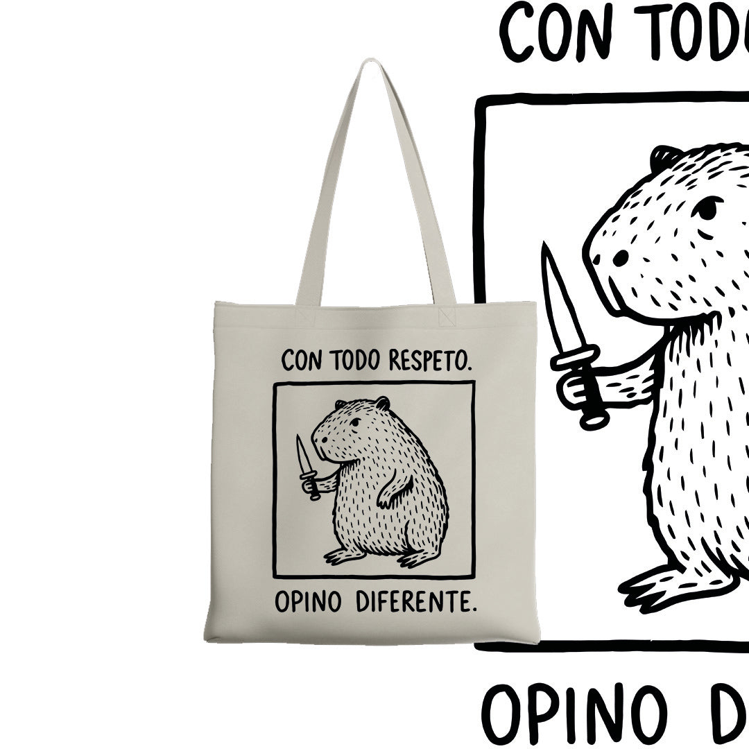 Tote bag Con todo respeto