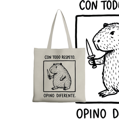 Tote bag Con todo respeto