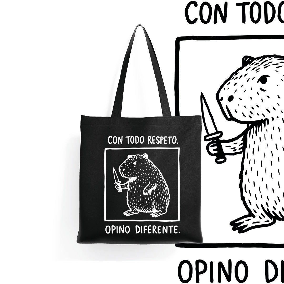 Tote bag Con todo respeto
