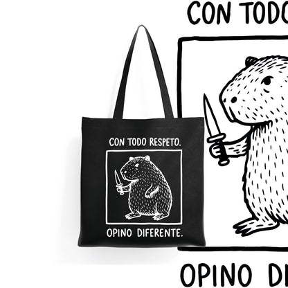 Tote bag Con todo respeto