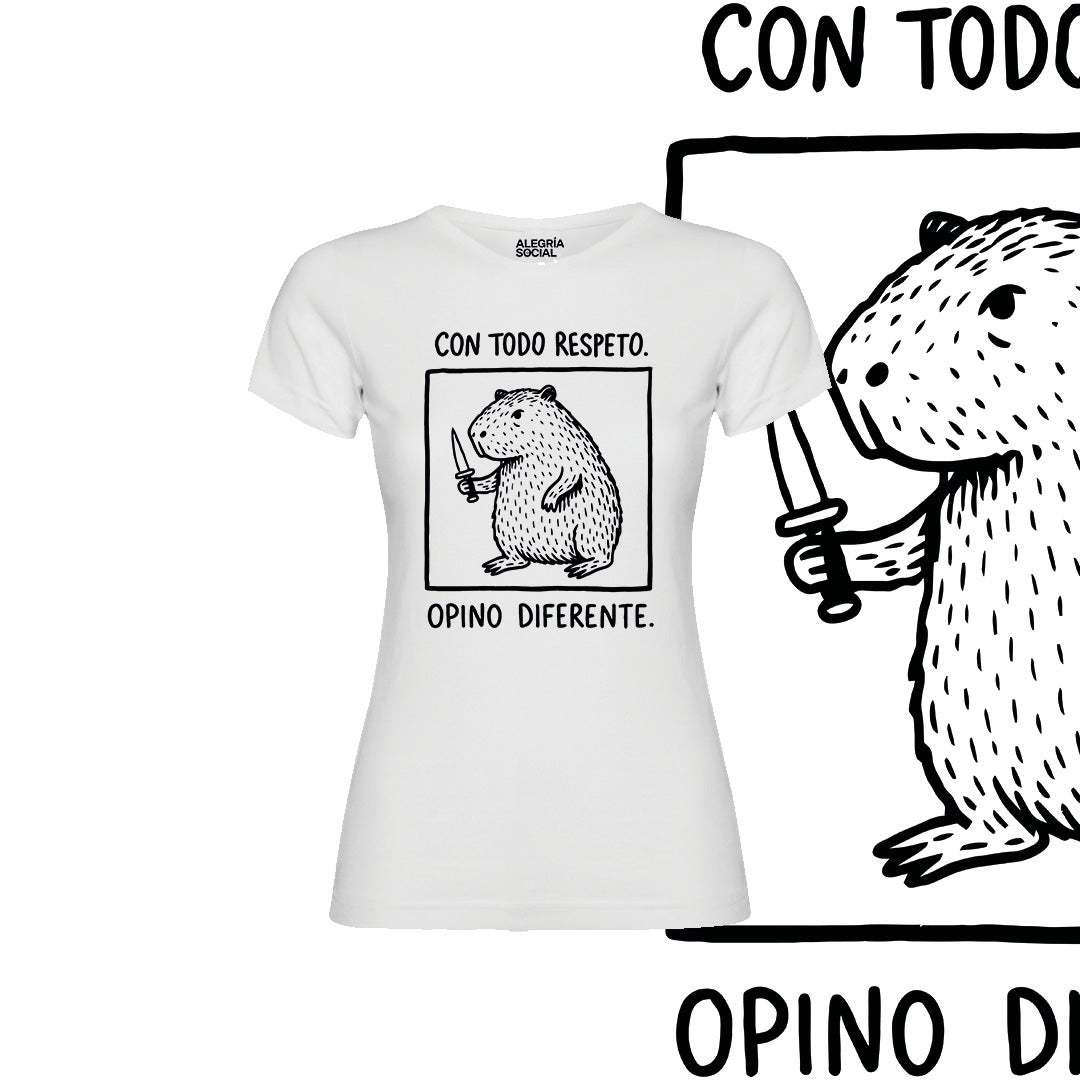 Polera Mujer Con todo respeto