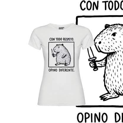 Polera Mujer Con todo respeto