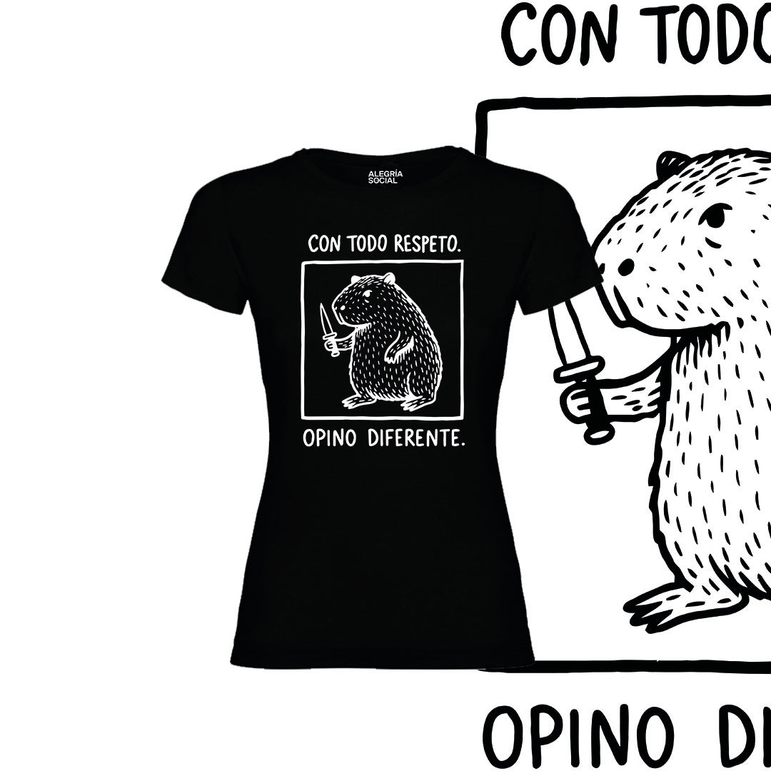 Polera Mujer Con todo respeto