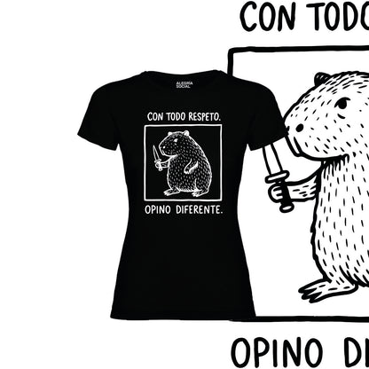 Polera Mujer Con todo respeto