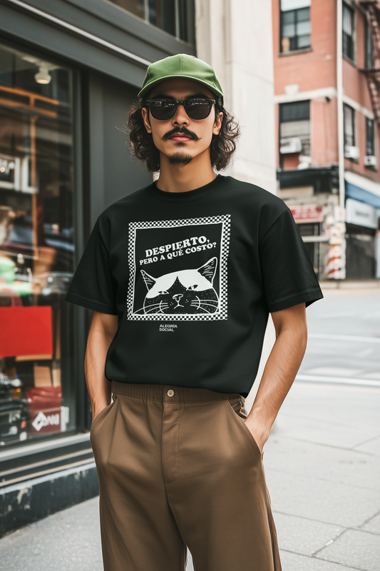 Polera Unisex Despierto pero a que costo