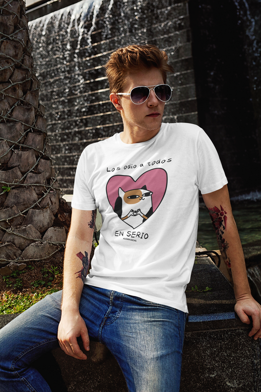 Polera Unisex Los odio a todos