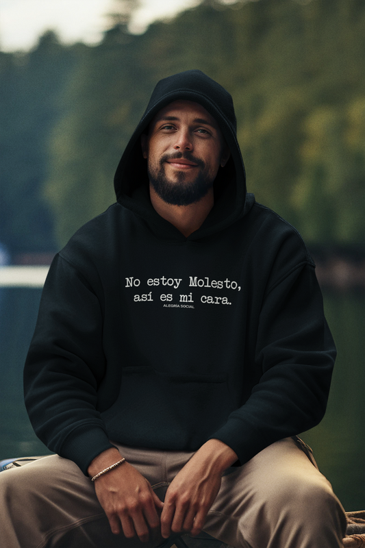 Polerón Unisex No estoy molesto así es mi cara