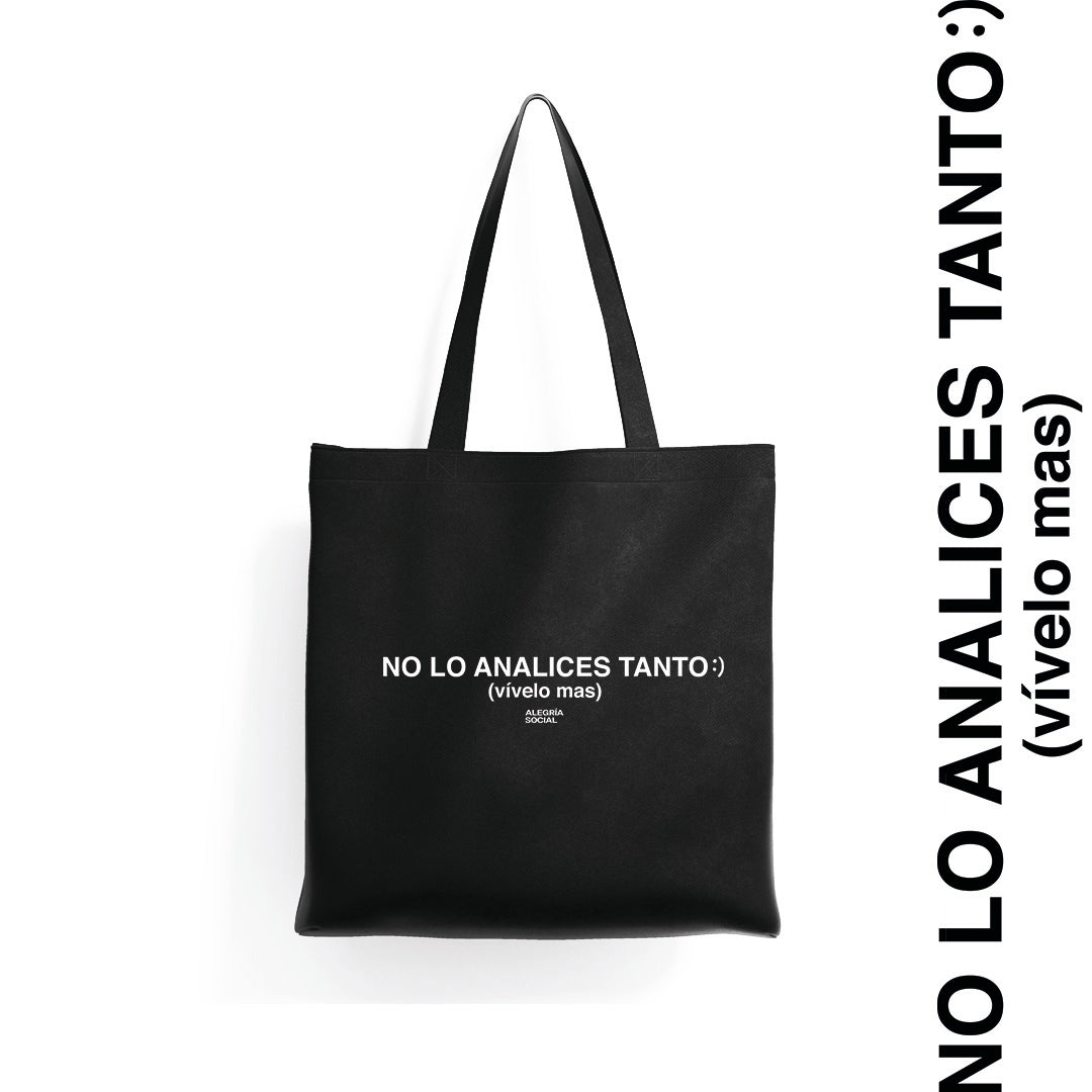 Tote bag No analices tanto