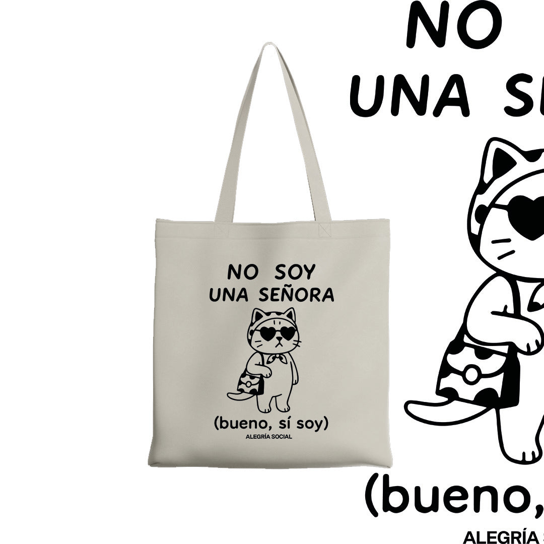 Tote bag No soy un señora gata