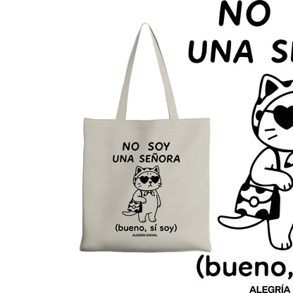 Tote bag No soy un señora gata