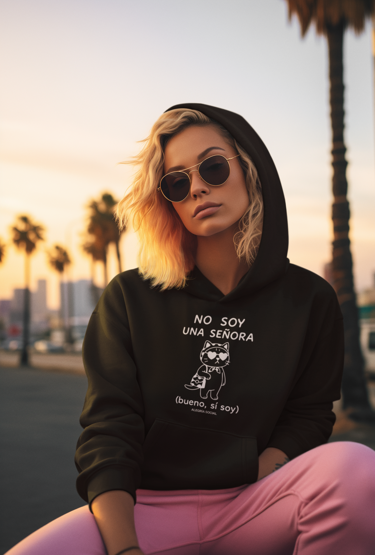 Polerón Unisex No soy un señora gato