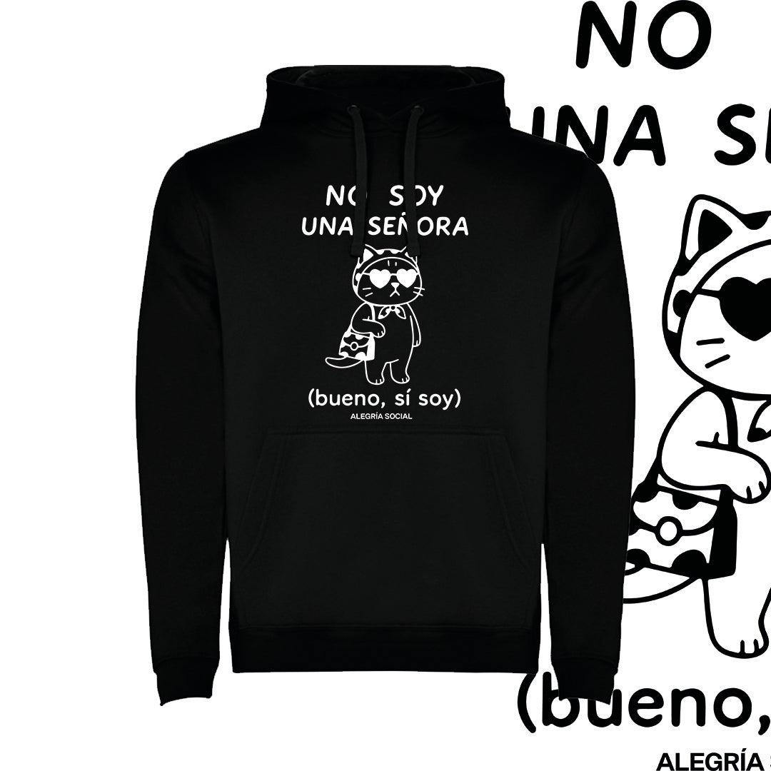 Polerón Unisex No soy un señora gato