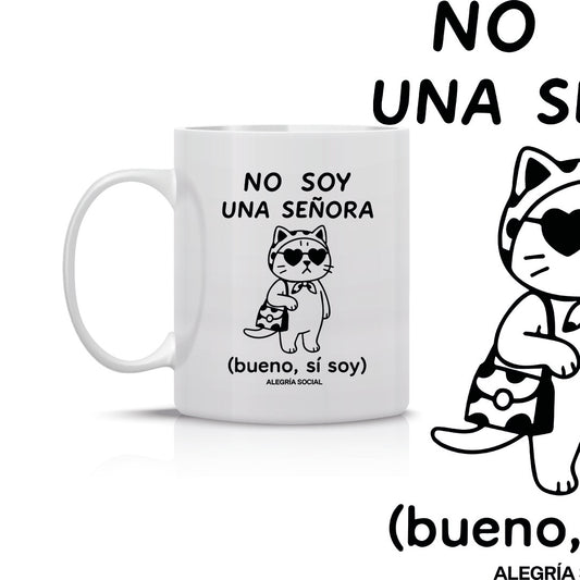 Taza No soy una señora gato