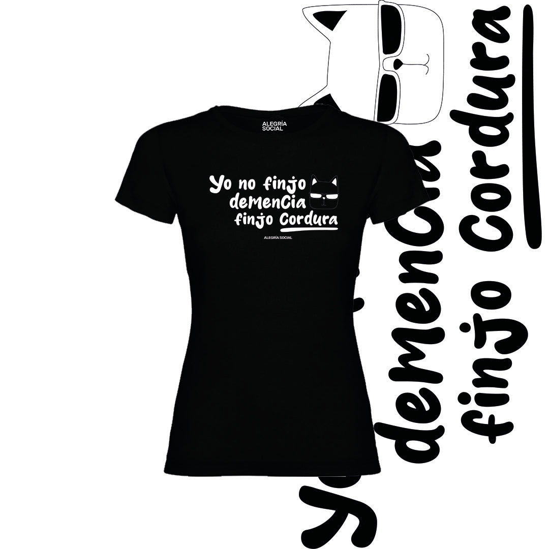 Polera Mujer finjo cordura