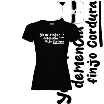 Polera Mujer finjo cordura